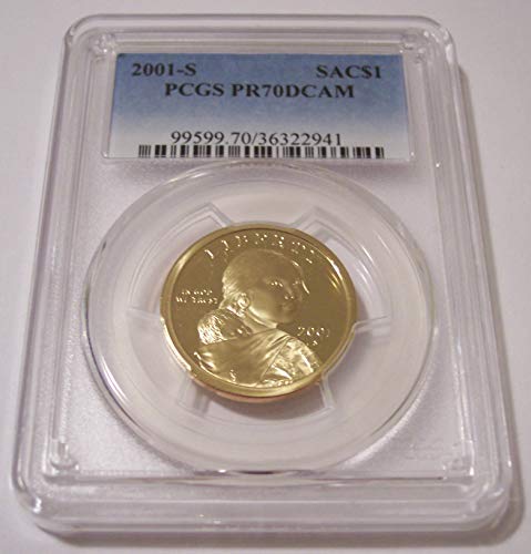 2001 S Sacagawea הוכחה אמריקאית דולר דולר PR70 DCAM PCGS