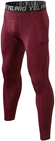 אופנה של גברים אוברמאל צבע אחיד אטום מזיעה חותלות ספורט יבשות מהירות מכנסי יוגה