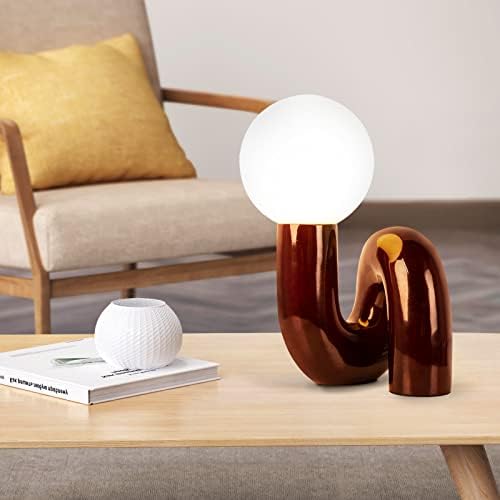 מנורת שולחן Arturesthome מנורת שולחן נורדי יצירתי למנורת ליד המיטה בסלון ללימוד חדר שינה קריאה אור עם נורות אדום