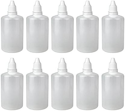 10 יחידות פלסטיק לבן הניתן למילוי ריק נשירה ריקה עיניים נוזל עיניים סחיטת בקבוקונים דגימה מדגם אריזת אריזה מיכל מחזיק עם מכסה בורג ותקע