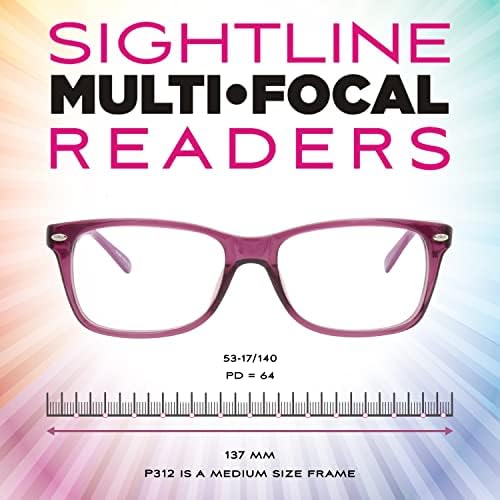 Sightline P312 בכושר בינוני מולטיפוקוס משקפי קריאה פרוגרסיביים