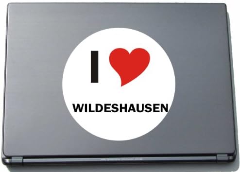 אני אוהב מדבקות מדבקות Aufkleber נייד נייד נייד מחשב נייד 297 ממ mit stadtname wildeshausen