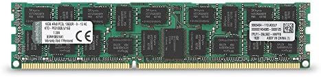 קינגסטון 16GB 1333MHz DDR3 PC3-10666 REG ECC Quad RANK X8 זיכרון מתח נמוך לשרתים DELL KTD-PE313Q8LV/16G