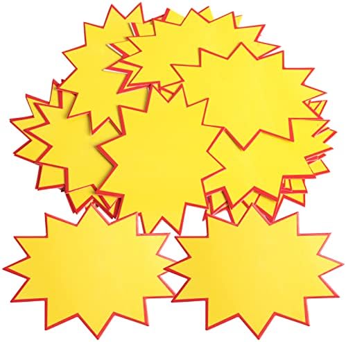 אירה פולט 230 חתיכות שלטי פרץ כוכב ריק שלטי כוכבים שלטי נייר פרץ תגי תווית מחיר, 3.5 x 4.7 אינץ '