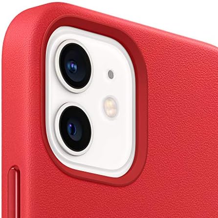מארז עור של Apple iPhone 12 מיני עם Magsafe - אדום