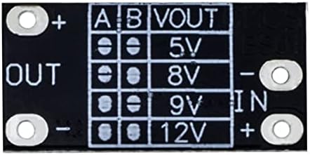 NHOSS 5PCS MULTI פונקציה MINI BOOST מודול שלב מעלה לוח 5V/8V/9V/12V 1.5A מחוון LED DIY מודול מתח אלקטרוני