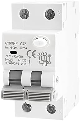 Gyr9nm 2p 1p+n 40a 6ka סוג אלקטרומגנטי מסוג AC מפסק זרם שיורי עם הגנת דליפה זרם 1pcs