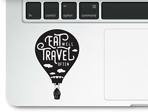 מדבקות דקורוס אוכלות נסיעות היטב לעיתים קרובות מדבקת מדבקות מודפסות מדבקות מדבקות מדבקות עם רקע ברור, תואם לכל מחשב נייד מעקב MacBook