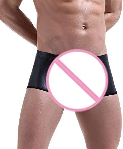 2023 טבעות גברים עור חדשות לכה חיקוי סקסי תחתוני מכנסיים רגילים תחתונים תחתוני גברים סקסיים גברים תחתוני גברים 3x