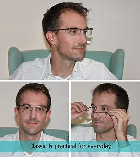 לור 7 חבילות ללא שפה קריאת משקפיים + 3 חבילות חצי שפת קריאת משקפיים