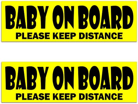 מדבקה 2 PC תינוק על סיפונה - 10X3 ילדים על מדבקה לרכב - ילדים על מדבקה לרכב - מדבקות לתינוקות למכוניות - מדבקה לתינוק לרכב לרכב