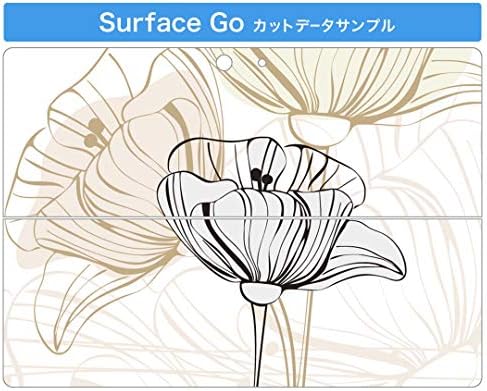 כיסוי מדבקות Igsticker עבור Microsoft Surface Go/Go 2 אולטרה דק מגן מדבקת גוף עורות 001334 פרח