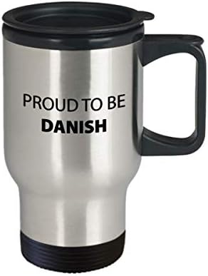 דנית 14oz ספל נסיעות מבודד גאה להיות כוס סרקזם מעוררת השראה ייחודית לדנית