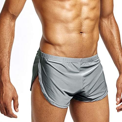 2023 מכנסיים חדשים כיס קרח משי משי תחתונים סקסיים מוצקים בוקסר תחתונים קצרים תחתונים של גברים נושמים גברים תחתונים קצרים