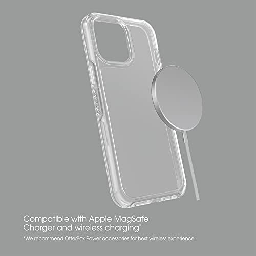 Otterbox iPhone 13 Pro Max & iPhone 12 Pro Max Symmetry Series Case - Clear, Ultra -Sleek, תואם טעינה אלחוטית, קצוות מוגנים מגנים על מצלמה