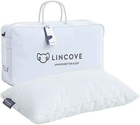 כרית במבוק של Lincove - איכות מלון יוקרה, טמפרטורה מווסתת כרית במבוק עבור ישנים בבטן, כרית רכה, היפואלרגנית