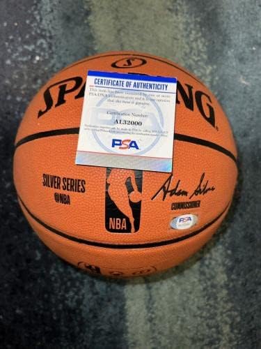 ג'ון קולינס חתם על סדרת הכסף של NBA כדורסל אטלנטה הוקס כוכב PSA/DNA - כדורסל חתימה
