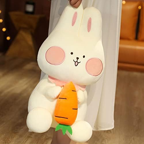 צעצועי חיות של Bootoyard ארנב ארנב ארנב ארנב ממולא מחזיק גזר ישיבה בובת פסחא כרית ילדים חמוד צעצוע של בעלי חיים לחיות מתנות ליום הולדת