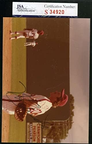 מייק שמידט JSA COA חתימה 4x6 צילום מקורי חתום אותנטי - תמונות MLB עם חתימה