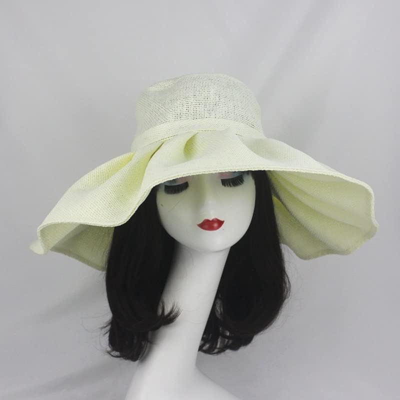 Zsedp Summe Sunshade Bow Sun Hat Hat Hat Seaside כובע חוף כובע דייג
